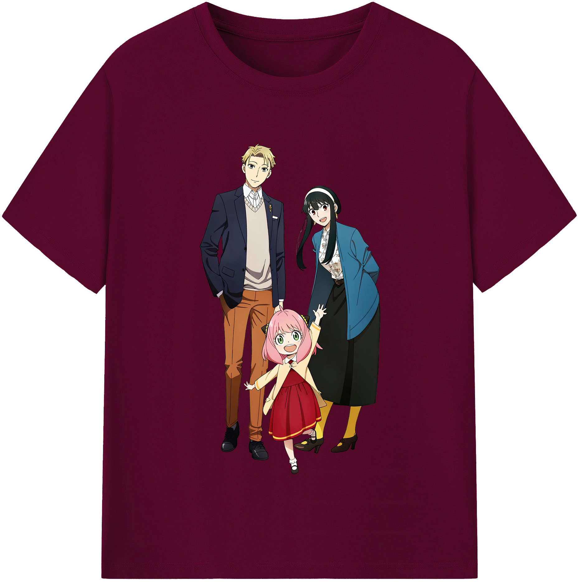 （画像用） SPY×FAMILY间谍家家酒 レディースカジュアルプリントTシャツ（綿100％）